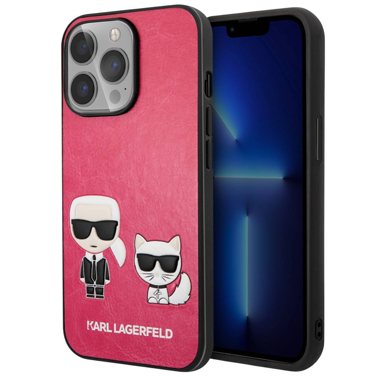 Coque pour Apple iPhone 13 Pro PU Karl & Choupette-0