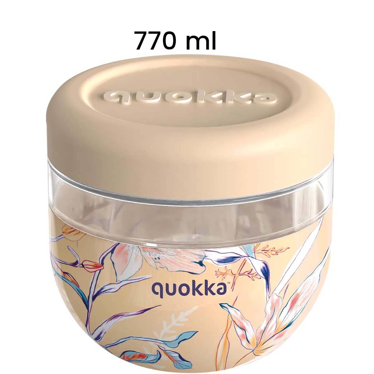 Récipient Alimentaire avec Motif Vintage Floral 770ml avec Couvercle-4