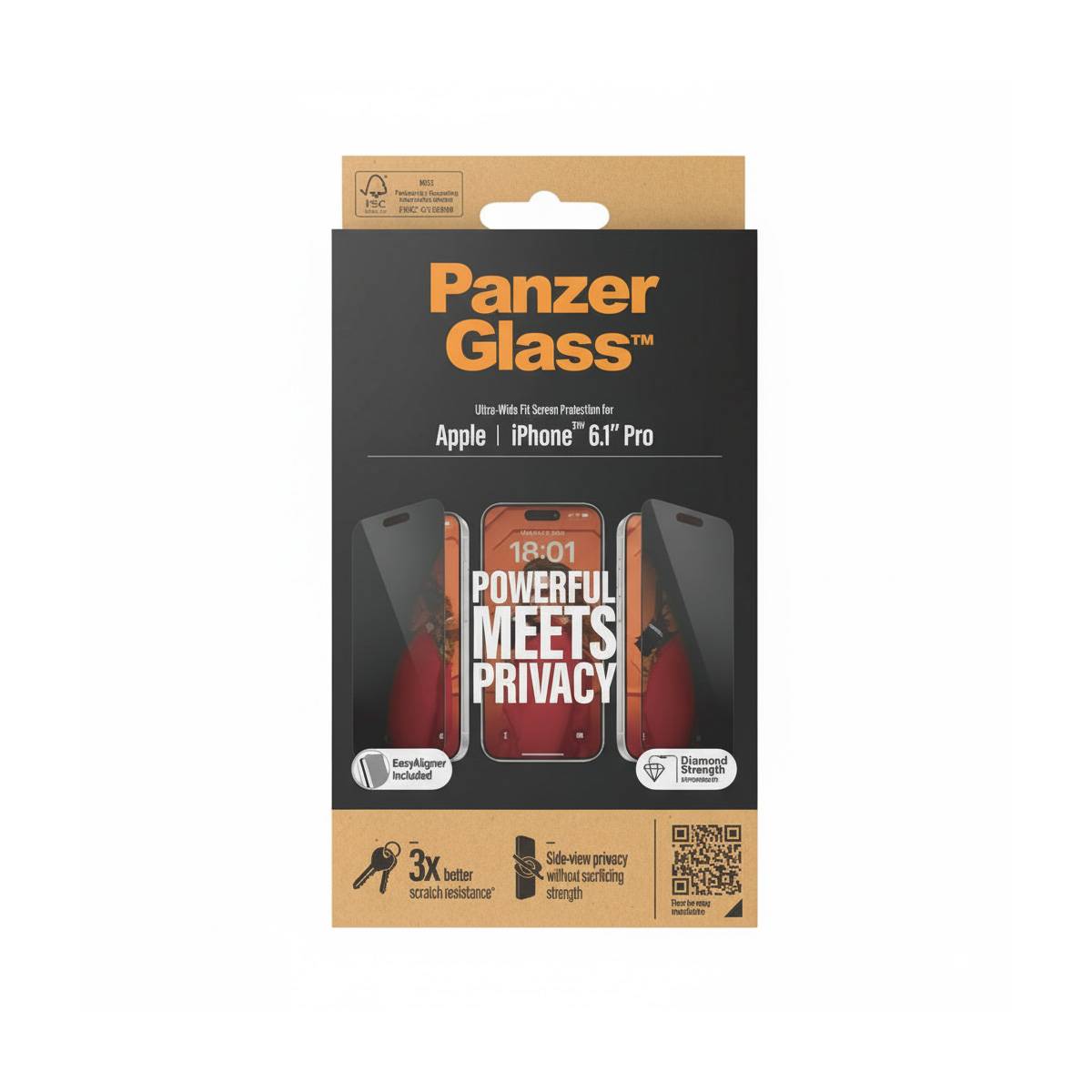 Protection d'écran pour Apple iPhone 15 Pro UWF avec Filtre de Confidentialité-4