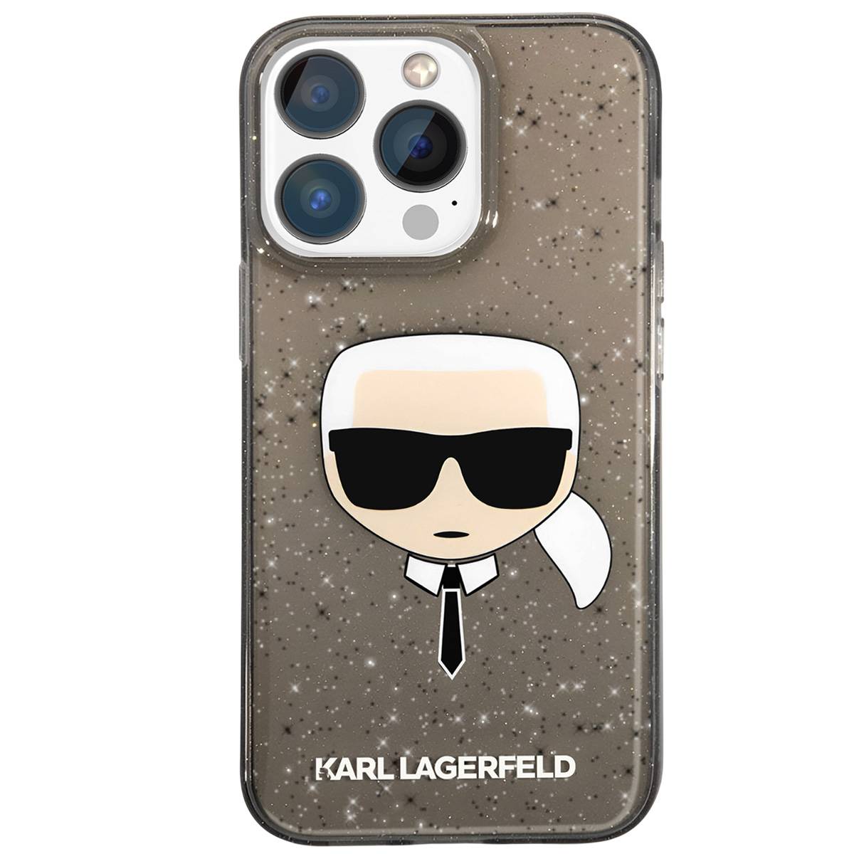 Coque pour Apple iPhone 13 Pro Translucide Pailletée Karl-1