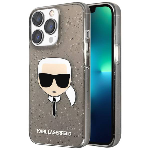 Coque pour Apple iPhone 13 Pro Translucide Pailletée Karl