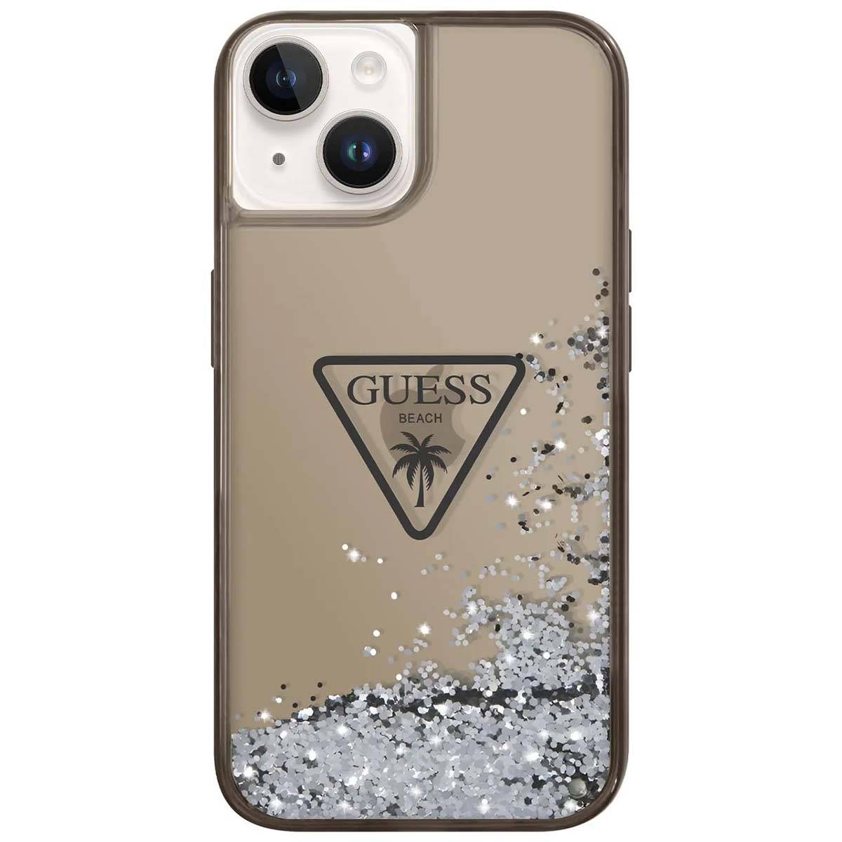Coque pour Apple iPhone 14 Glitter Palm à paillettes-1
