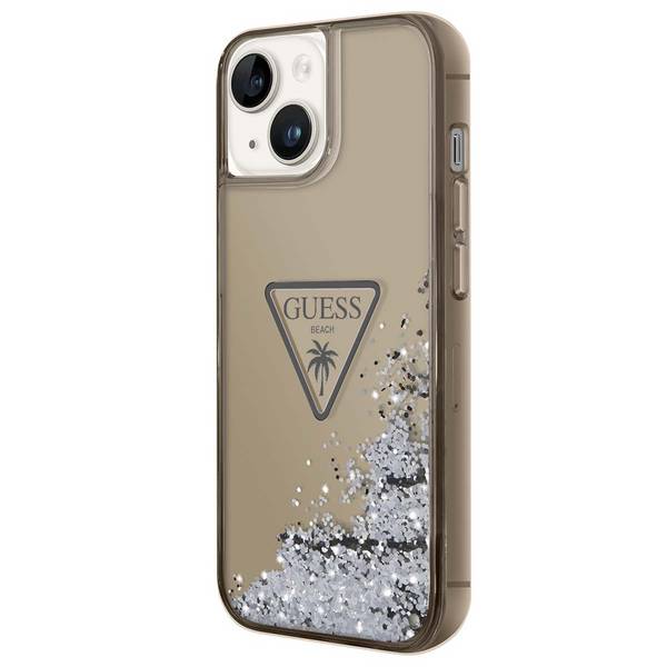 Coque pour Apple iPhone 14 Glitter Palm à paillettes