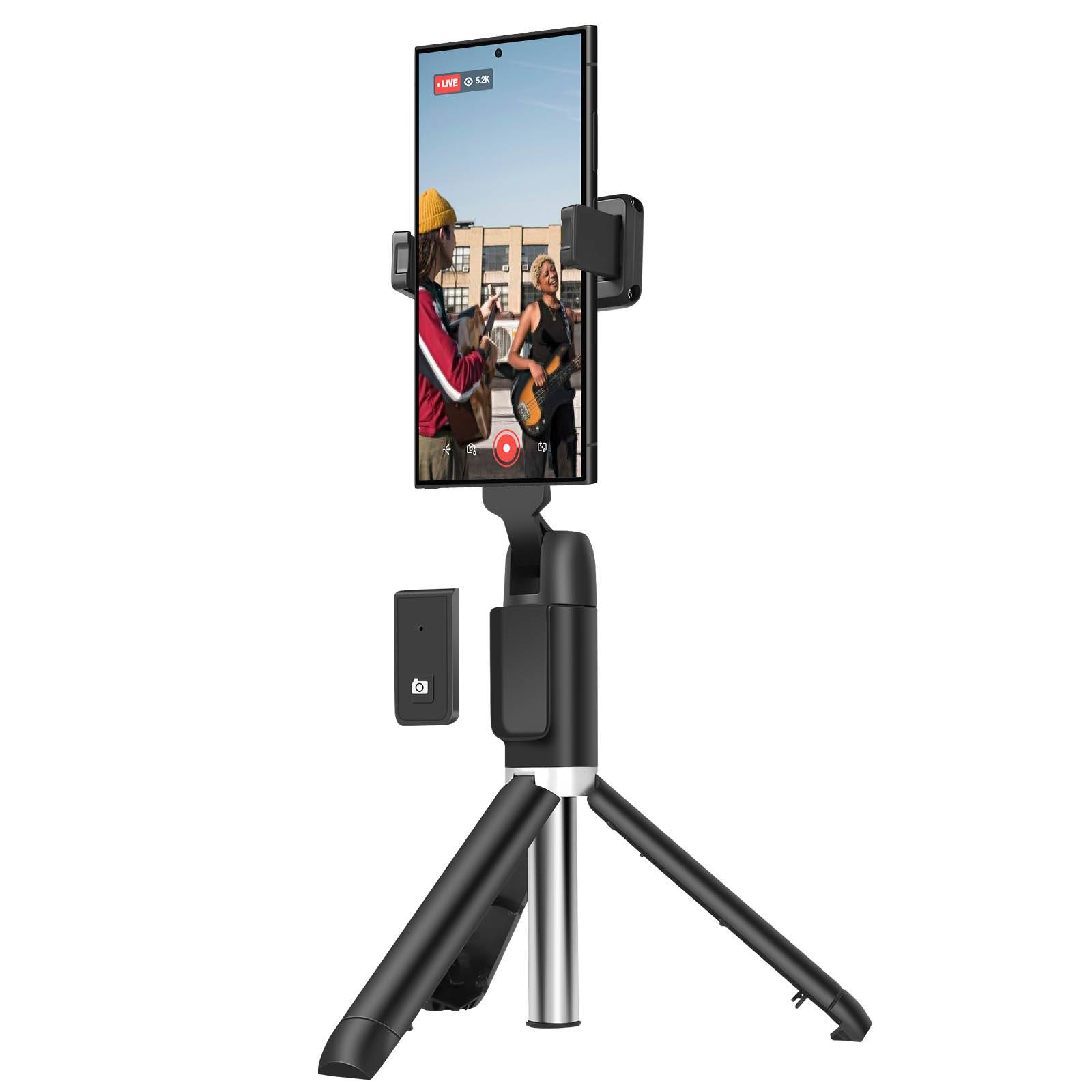 Perche Selfie Bluetooth Original avec Télécommande et Trépied-1