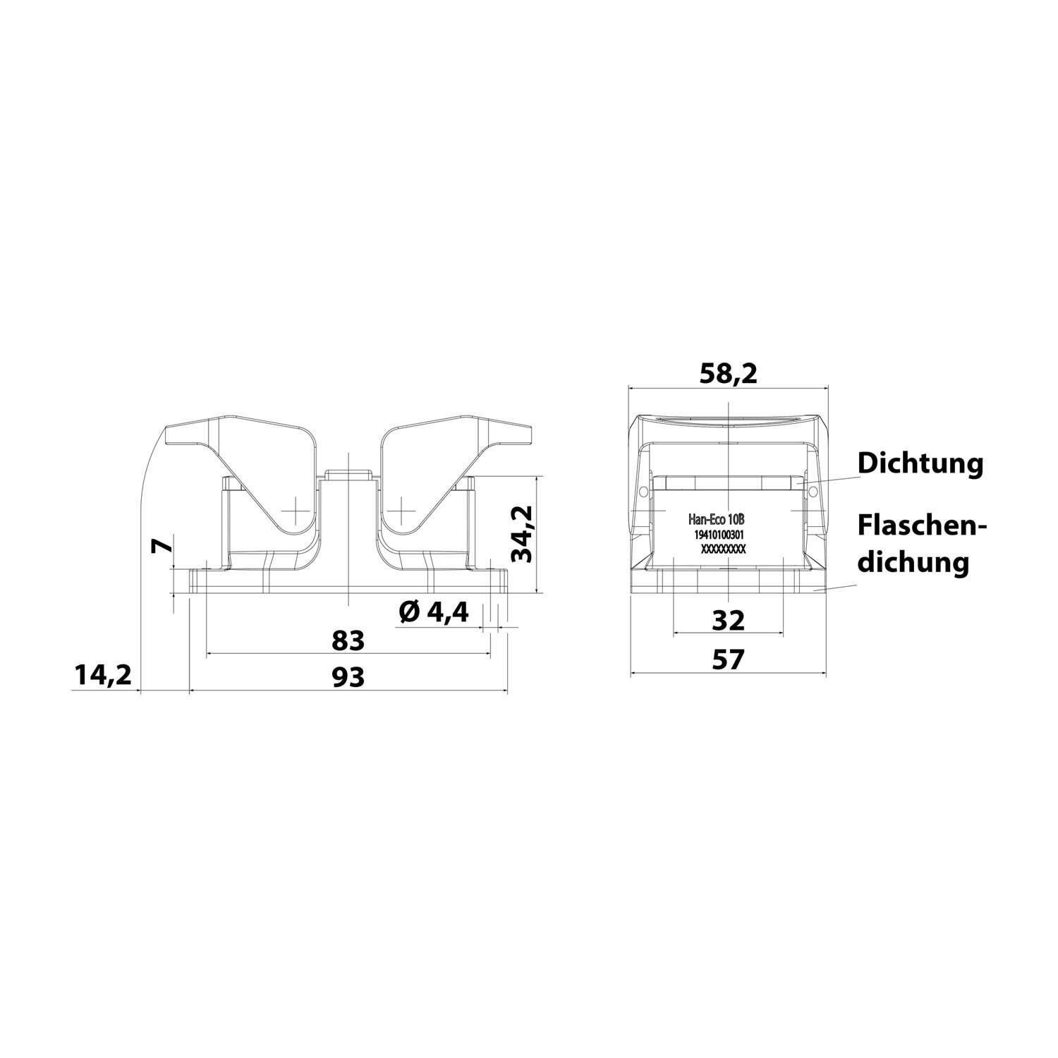 Image du symbole pour Connecteur HARTING 19410100301 1 pc(s)
