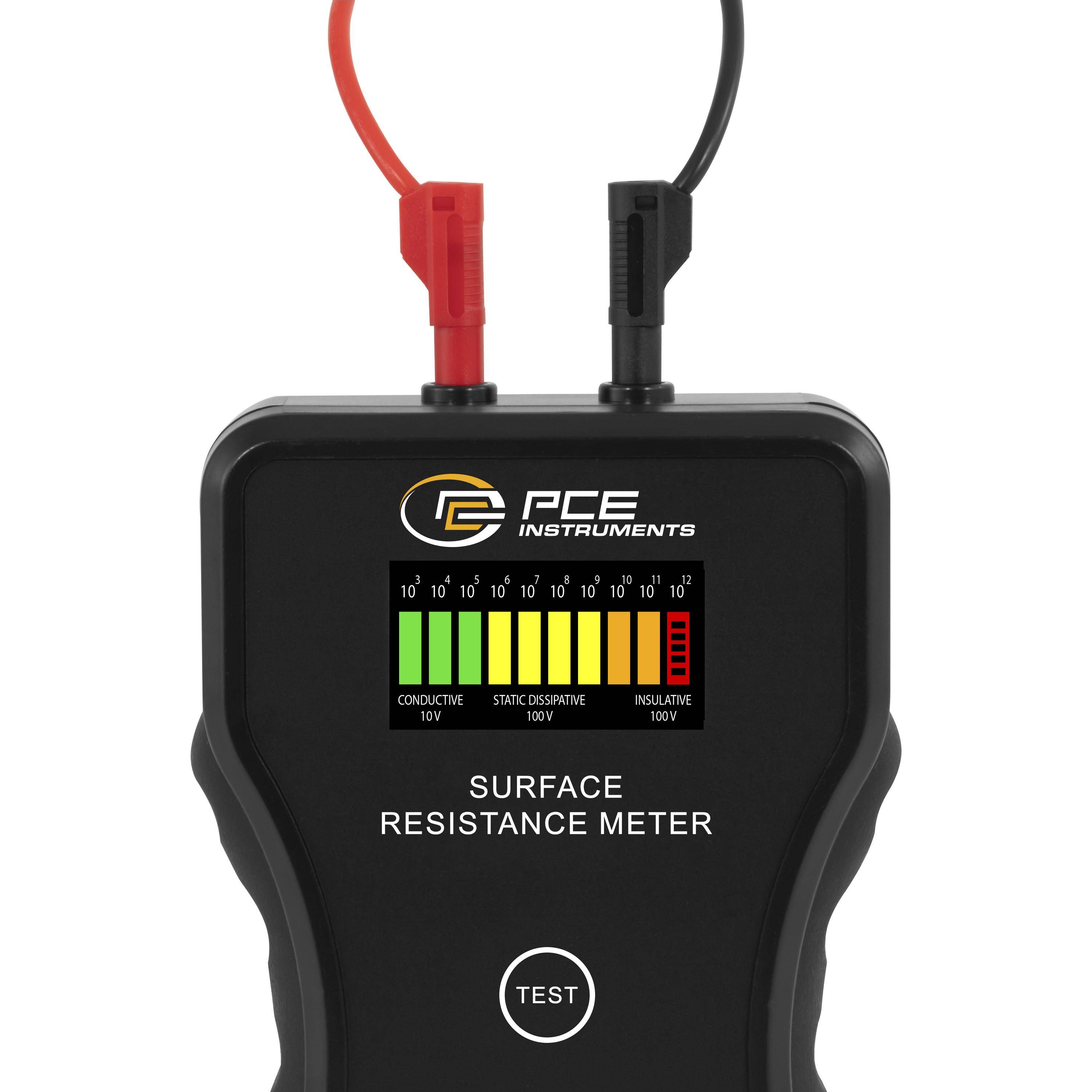 PCE Instruments Appareil de test antistatique (ESD) résistance de surface mallette incluse-1