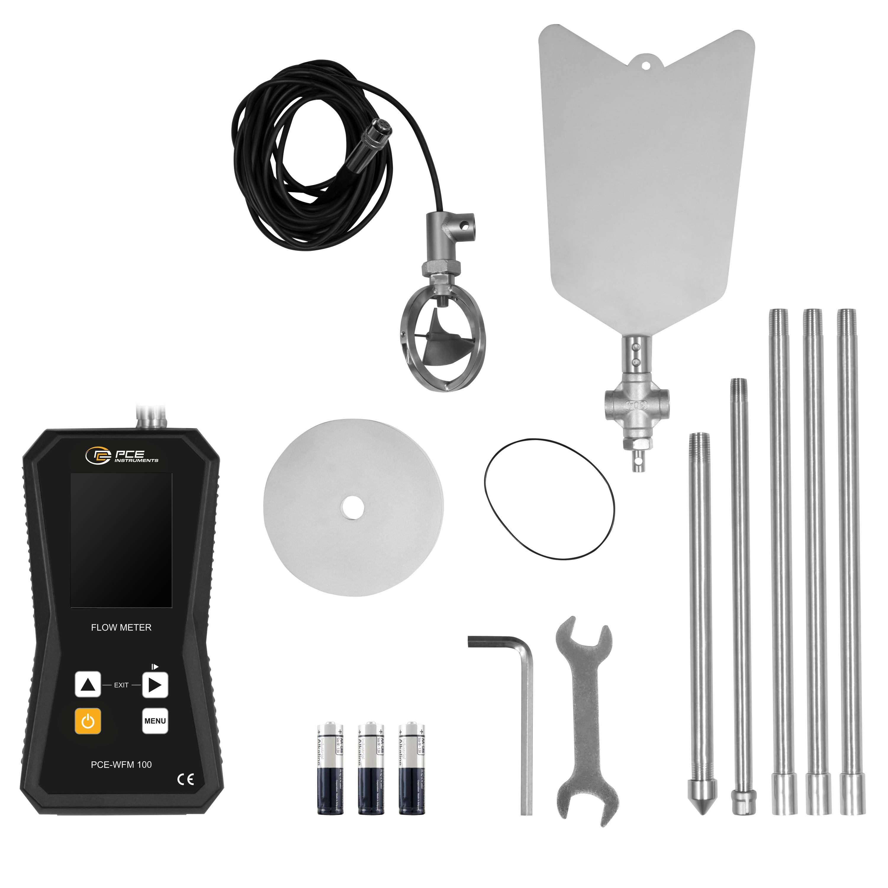 PCE Instruments Débitmètre PCE-WFM 100 Plage de mesure: 0.01 - 10 m/s 1 pc(s)-5