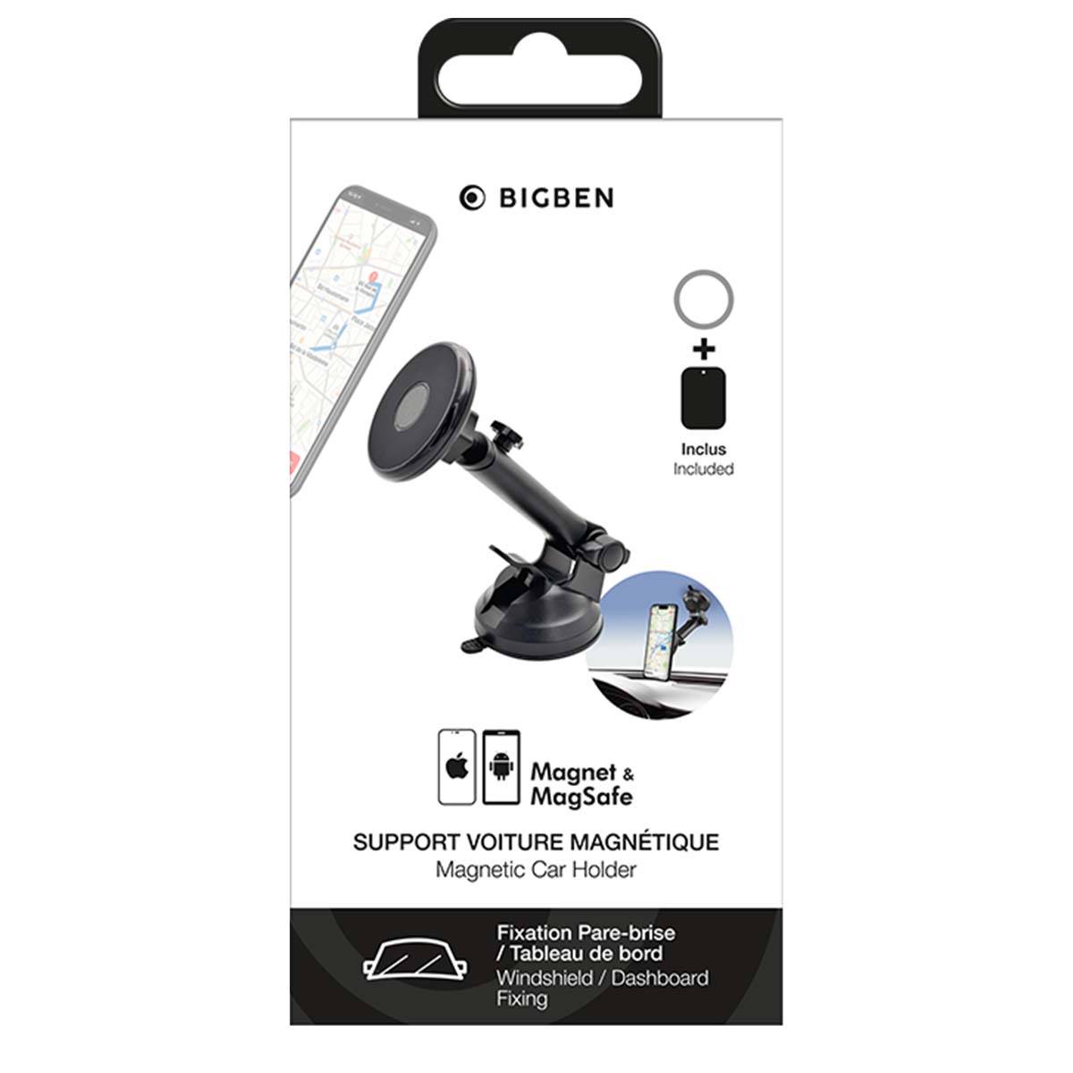 Support Voiture pour Pare-brise et Tableau de Bord MagSafe à Tête Rotative-3