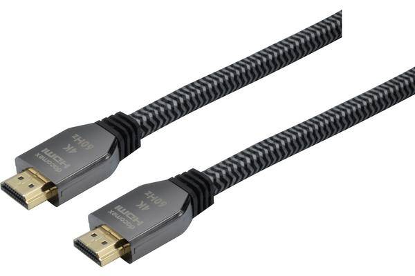 DACOMEX CORDON HDMI 2.0 METAL + NYLON matériaux recyclés - 1m