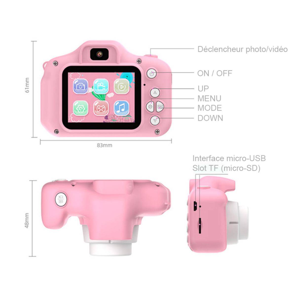 Appareil Photo Numérique pour Enfant EasyClick Léger-3