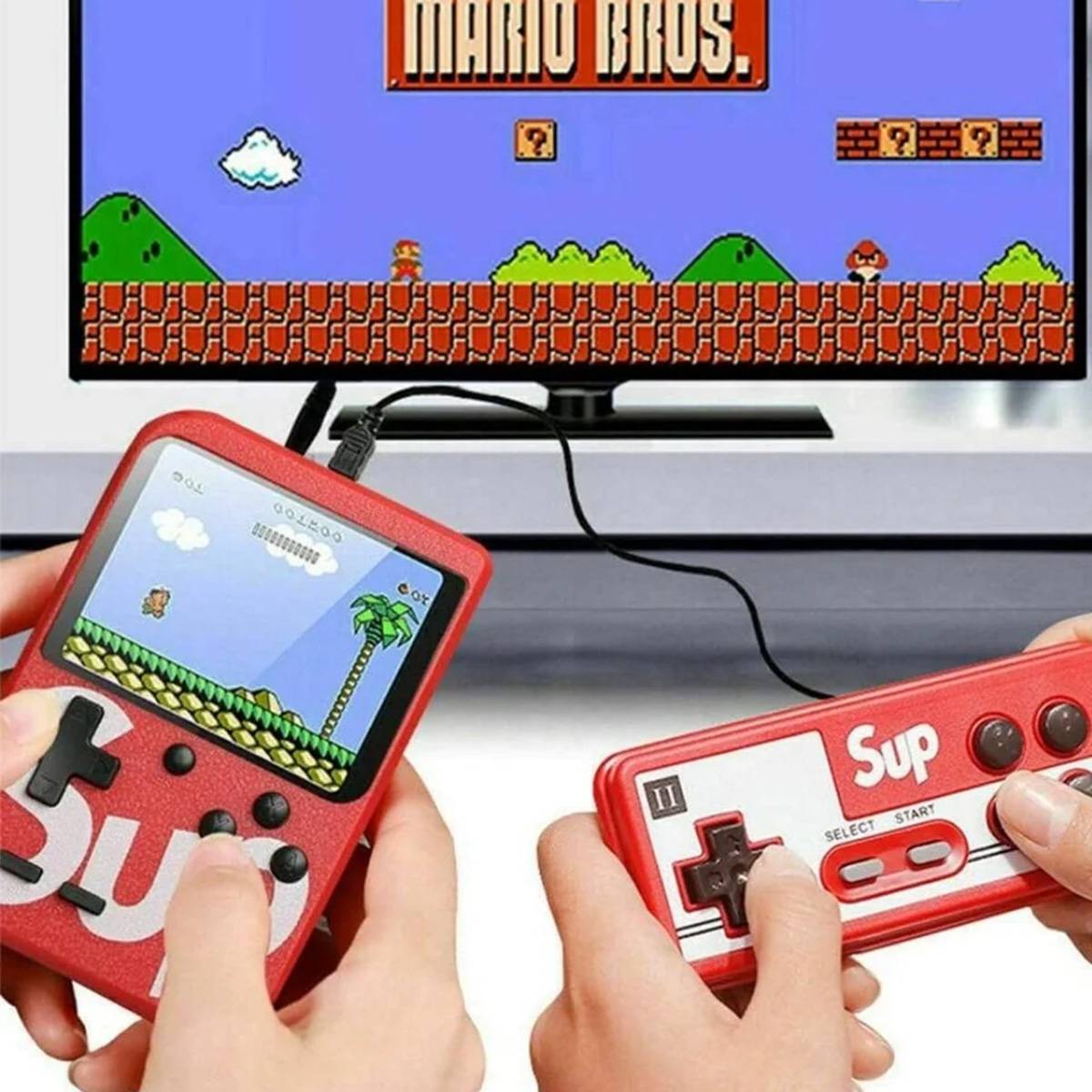 Console émulateur 400 jeux avec manette multijoueur Modèle Sup-2