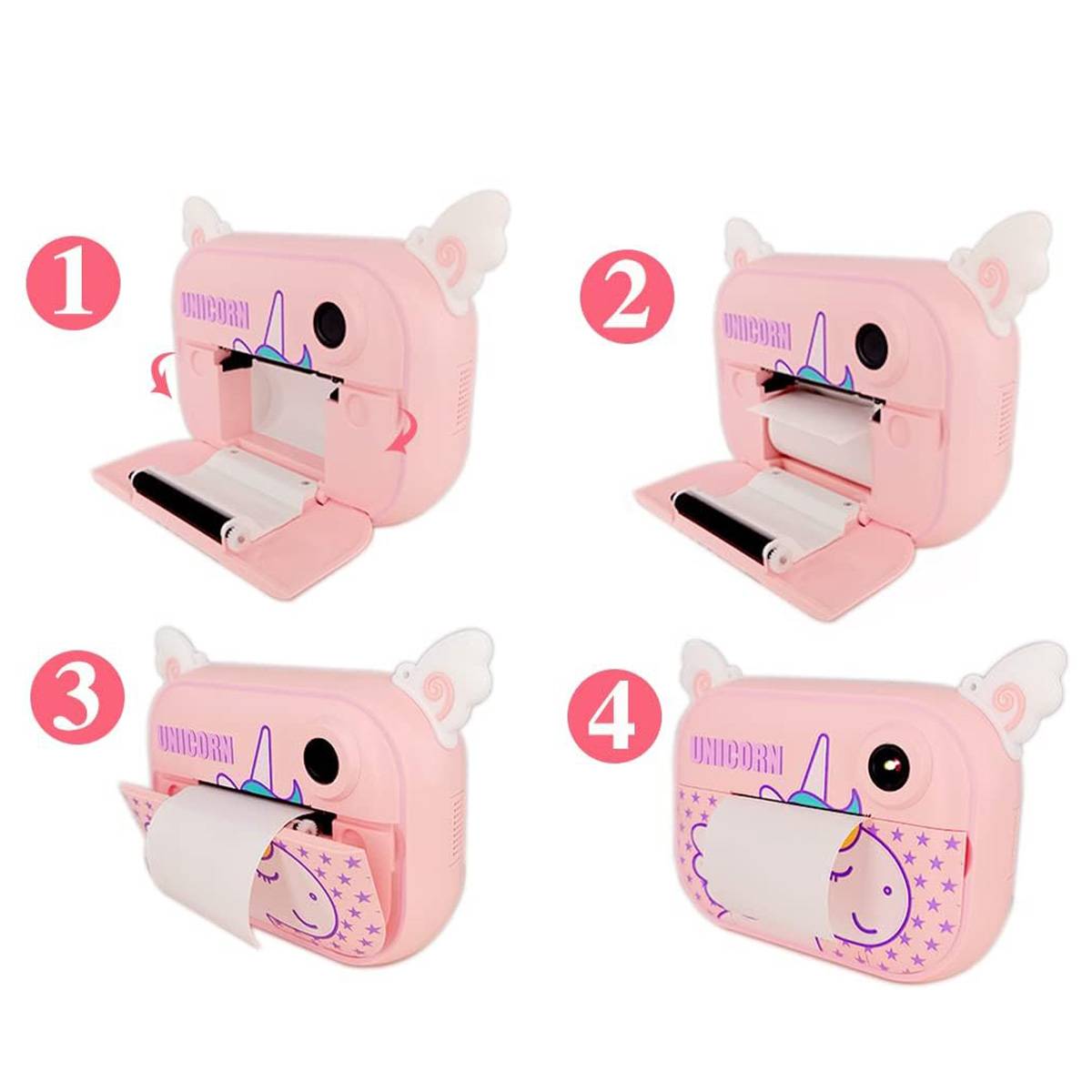 Appareil Photo Wifi pour Enfant avec Impression Instantanée Zoo Family Licorne-2