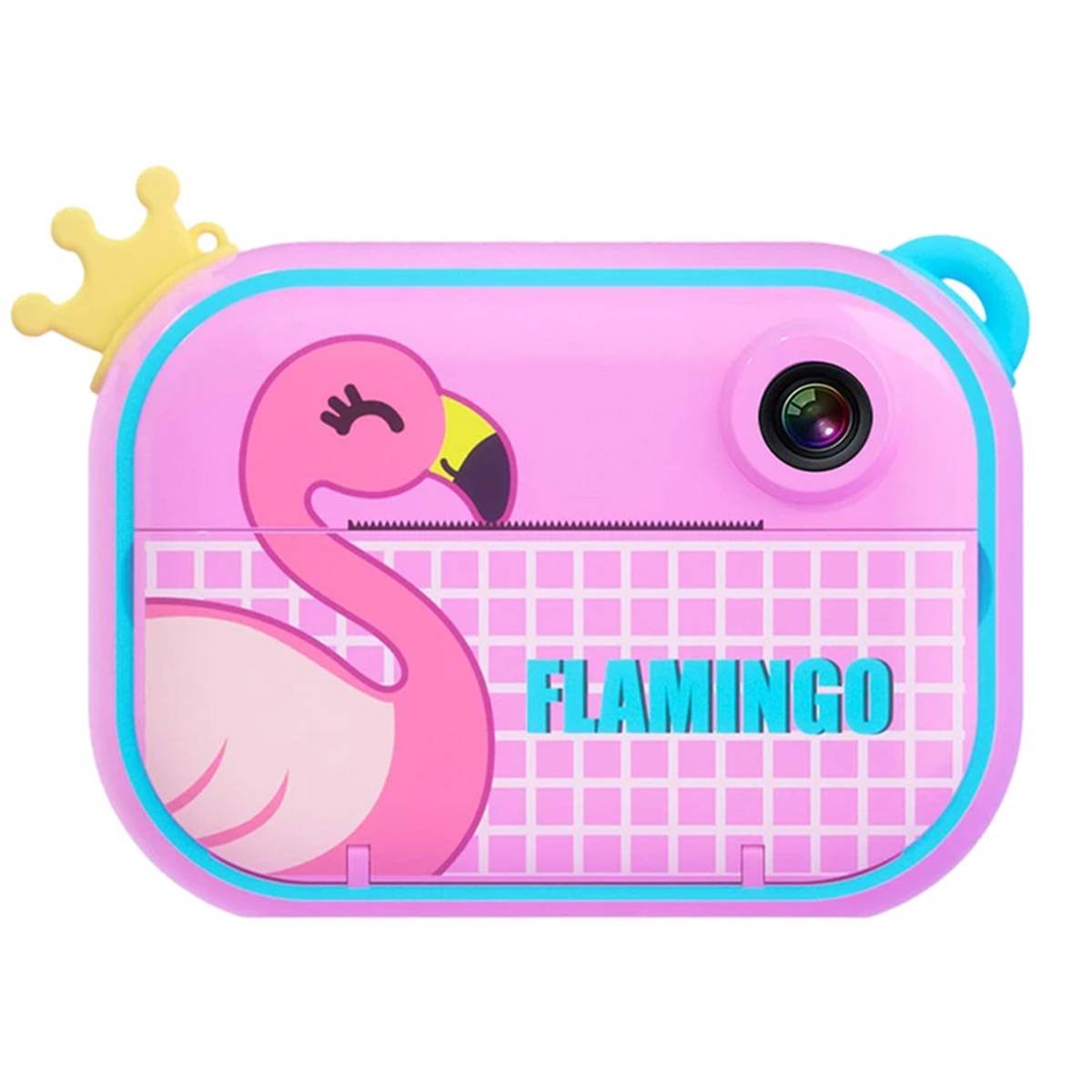 Appareil Photo Wifi pour Enfant avec Impression Instantanée Zoo Family Flamingo-0