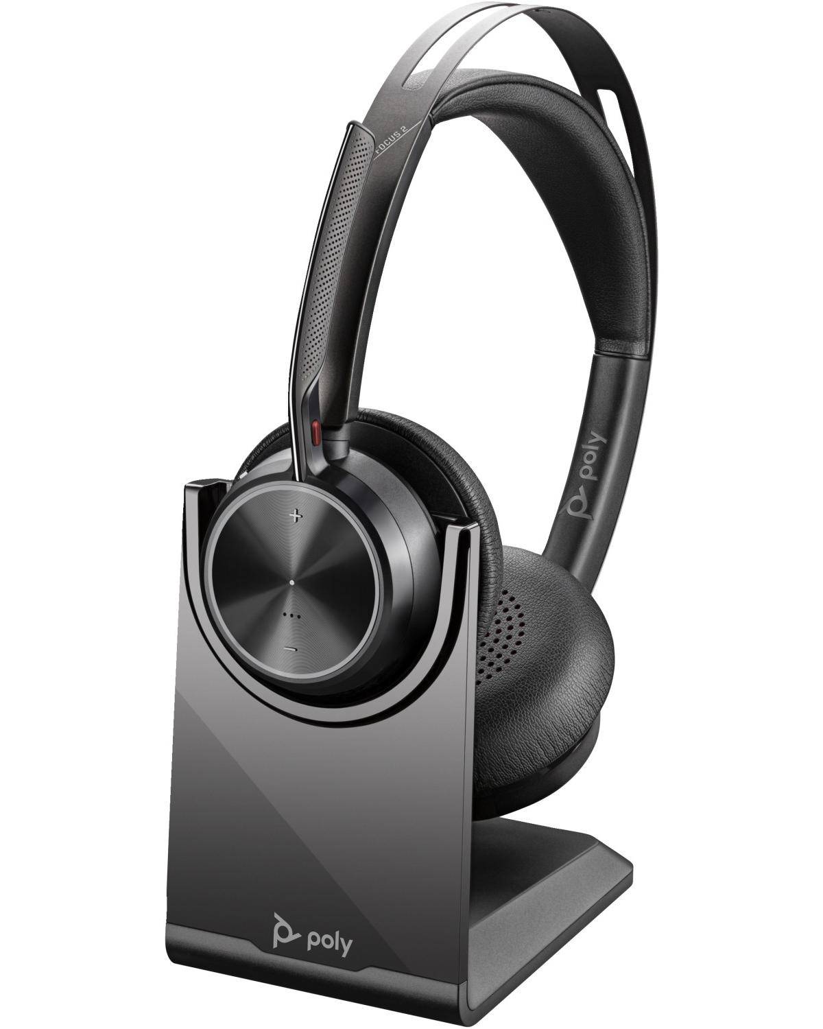 POLY Voyager Focus 2 Casque sans fil USB-A/C + stand Retail-2