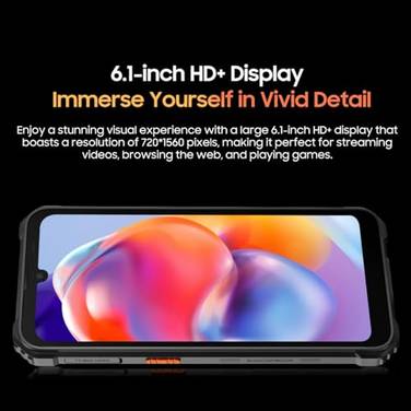 Blackview BV5300 Plus (Double Sim - Ecran de 6.1'' - 128 Go, 8 Go RAM) Noir