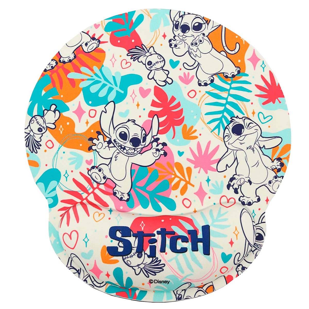 Tapis de Souris Ergonomique XXL Stitch de Disney avec Repose Poignet-0