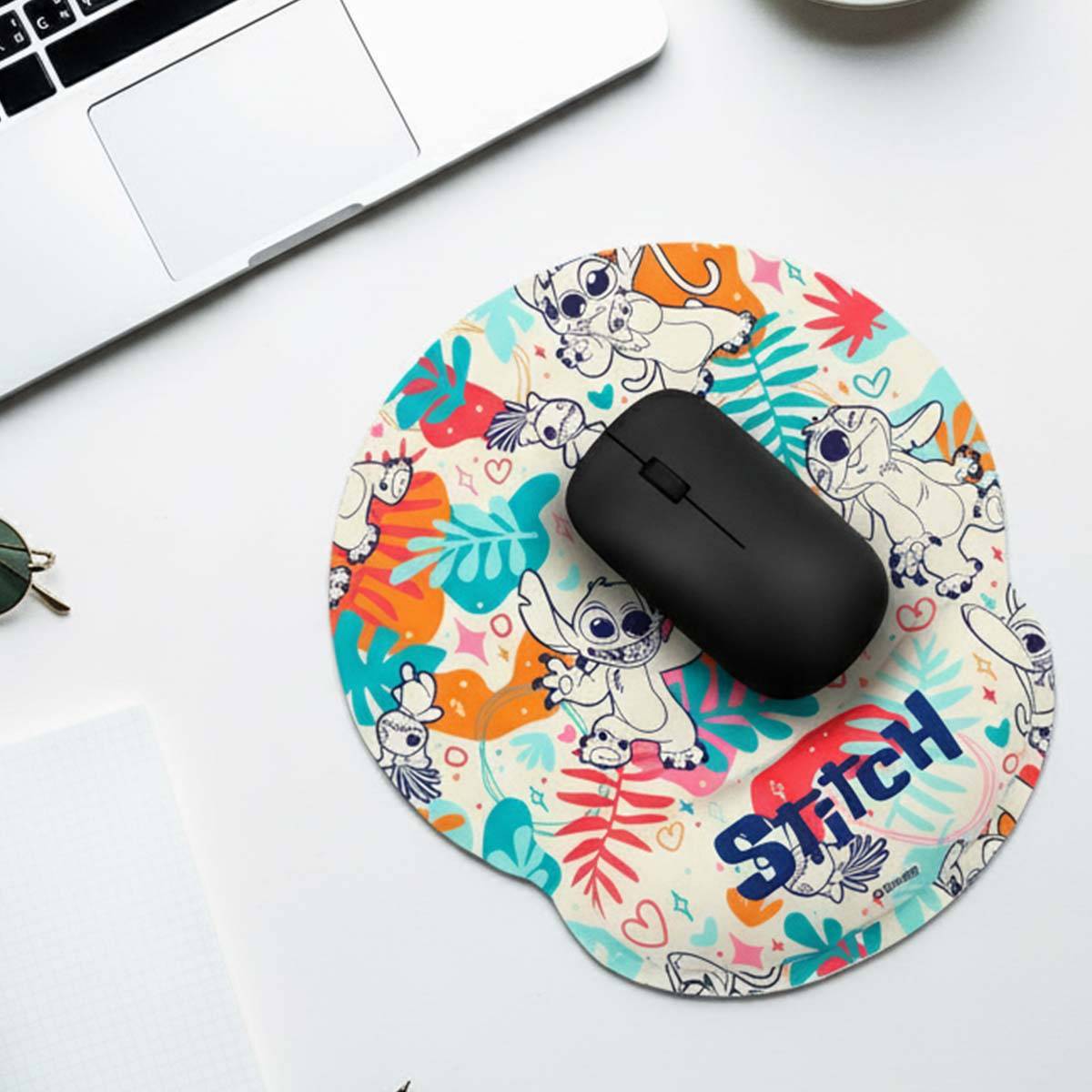 Tapis de Souris Ergonomique XXL Stitch de Disney avec Repose Poignet-2