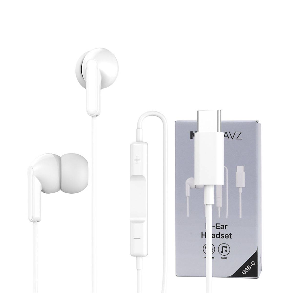 Écouteurs Filaires Intra-Auriculaires USB-C avec Micro et Télécommande-1