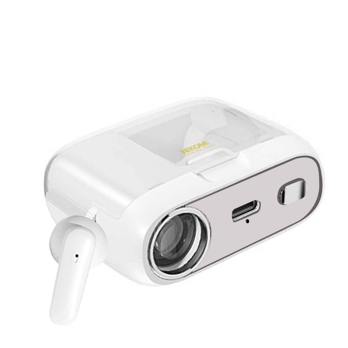 Écouteurs TWS Modèle S28 avec Fonction Projecteur et Étui 400mAh-1