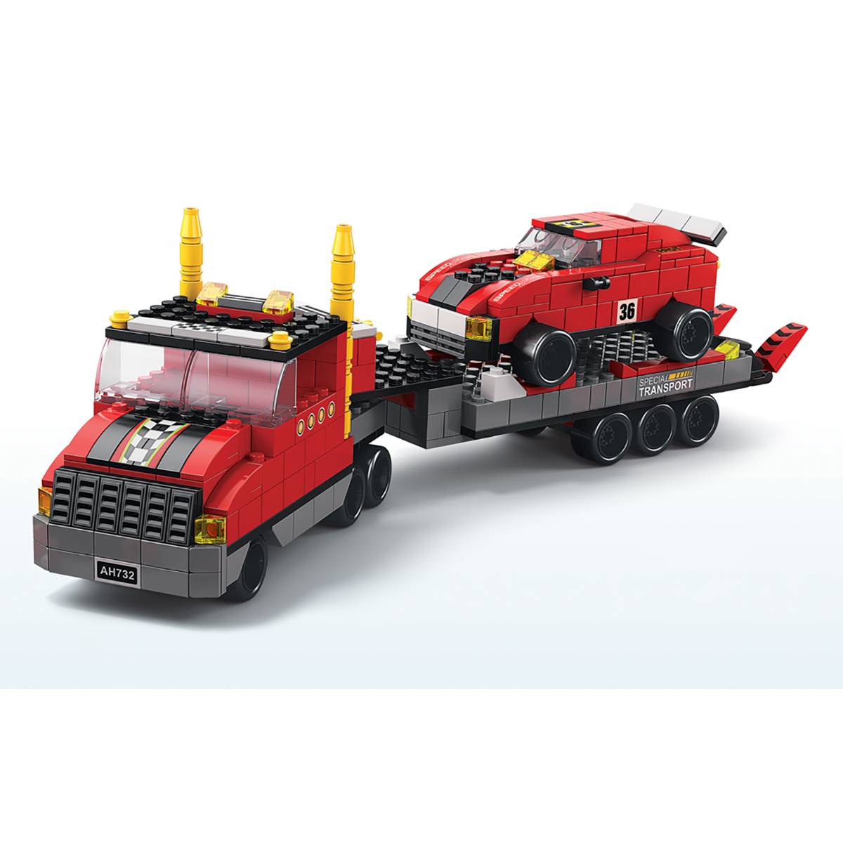Jeu de Construction 6 en 1 Thème Racing 1000 Briques Assemblable-0