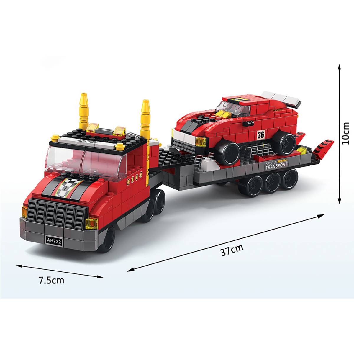 Jeu de Construction 6 en 1 Thème Racing 1000 Briques Assemblable-1