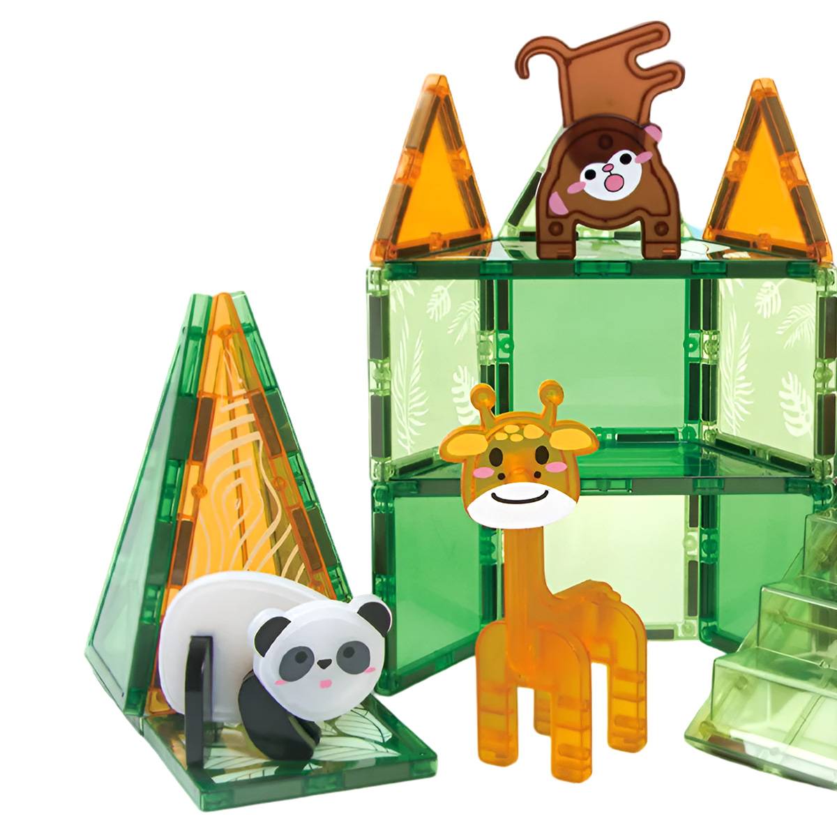 Jeu de construction magnétique de 50 pcs - Modèle Jungle-4