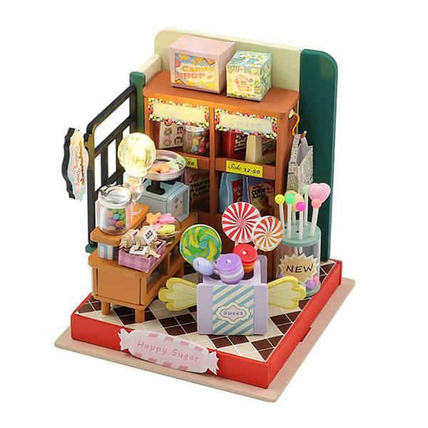 Mini Confiserie DIY à Construire avec Lumière LED et Accessoires