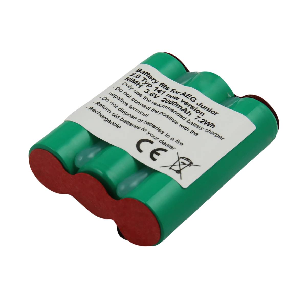 Batterie pour AEG Junior 2.0 Type 141 Version Recent NiMH 3.6V 2000mAh 7.2Wh-0