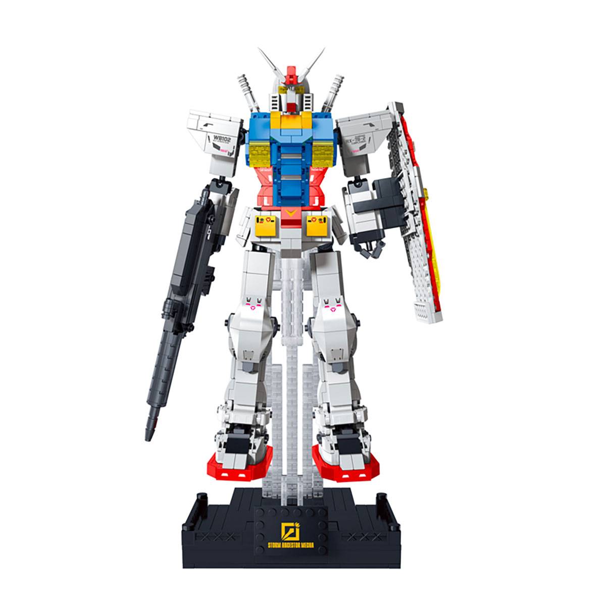 Jeu de Construction Ancestor Robot XXL avec 1377 Briques Phosphorescent-0