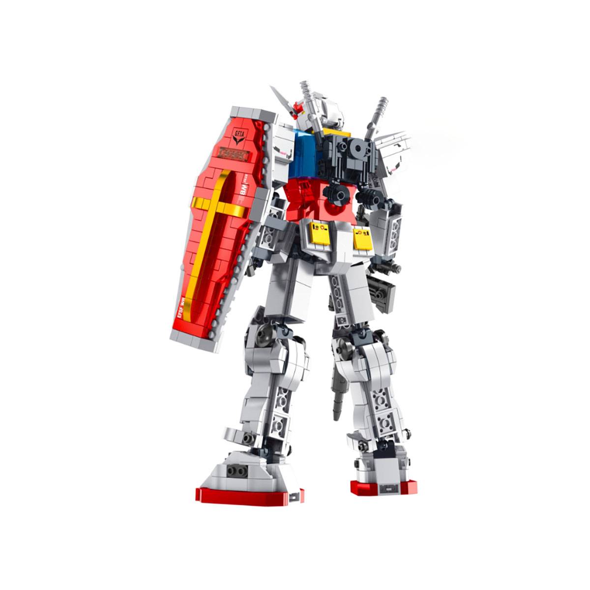 Jeu de Construction Ancestor Robot XXL avec 1377 Briques Phosphorescent-2
