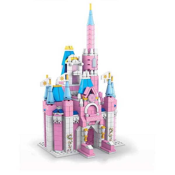 Jeu de Construction 6 en 1 1000 pièces Château Princesse Éducatif Amusant