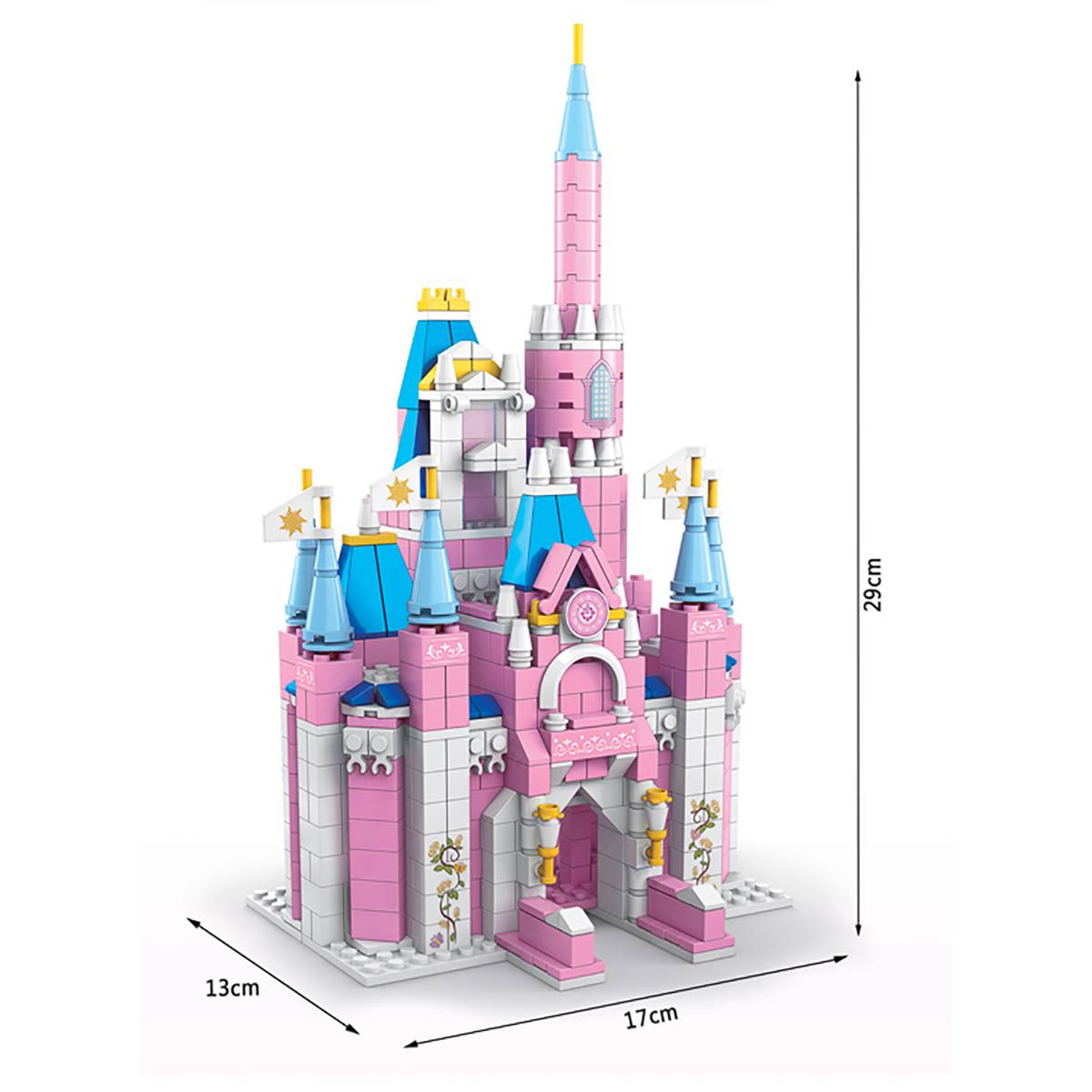 Jeu de Construction 6 en 1 1000 pièces Château Princesse Éducatif Amusant-1
