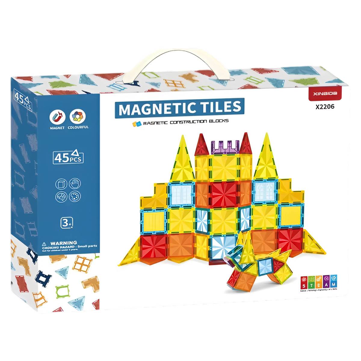Jeu de construction magnétique de 45 pcs - Modèle Imagine S-3