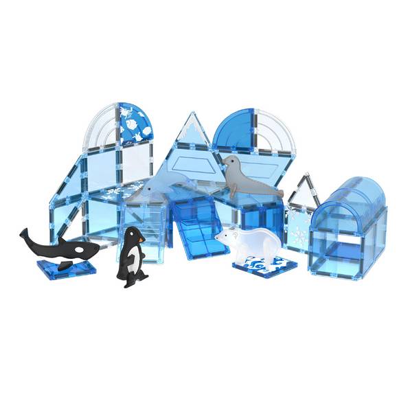 Jeu de construction magnétique de 56 pcs - Modèle Banquise