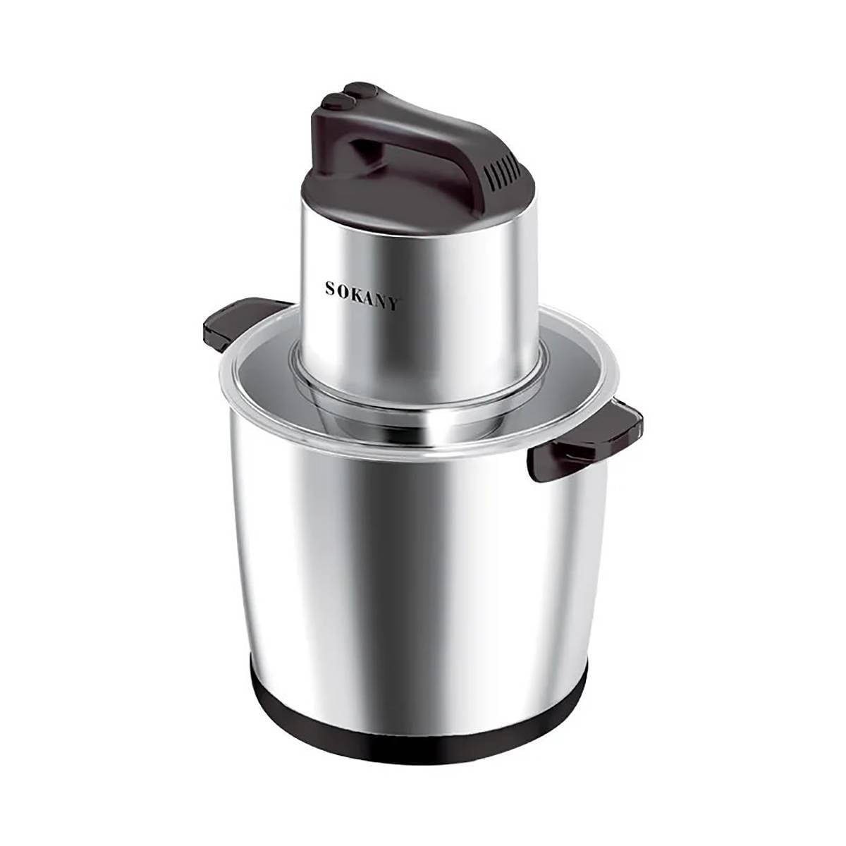 Hachoir Électrique en Inox pour Viande avec Bol 10L Vitesse Rapide-0