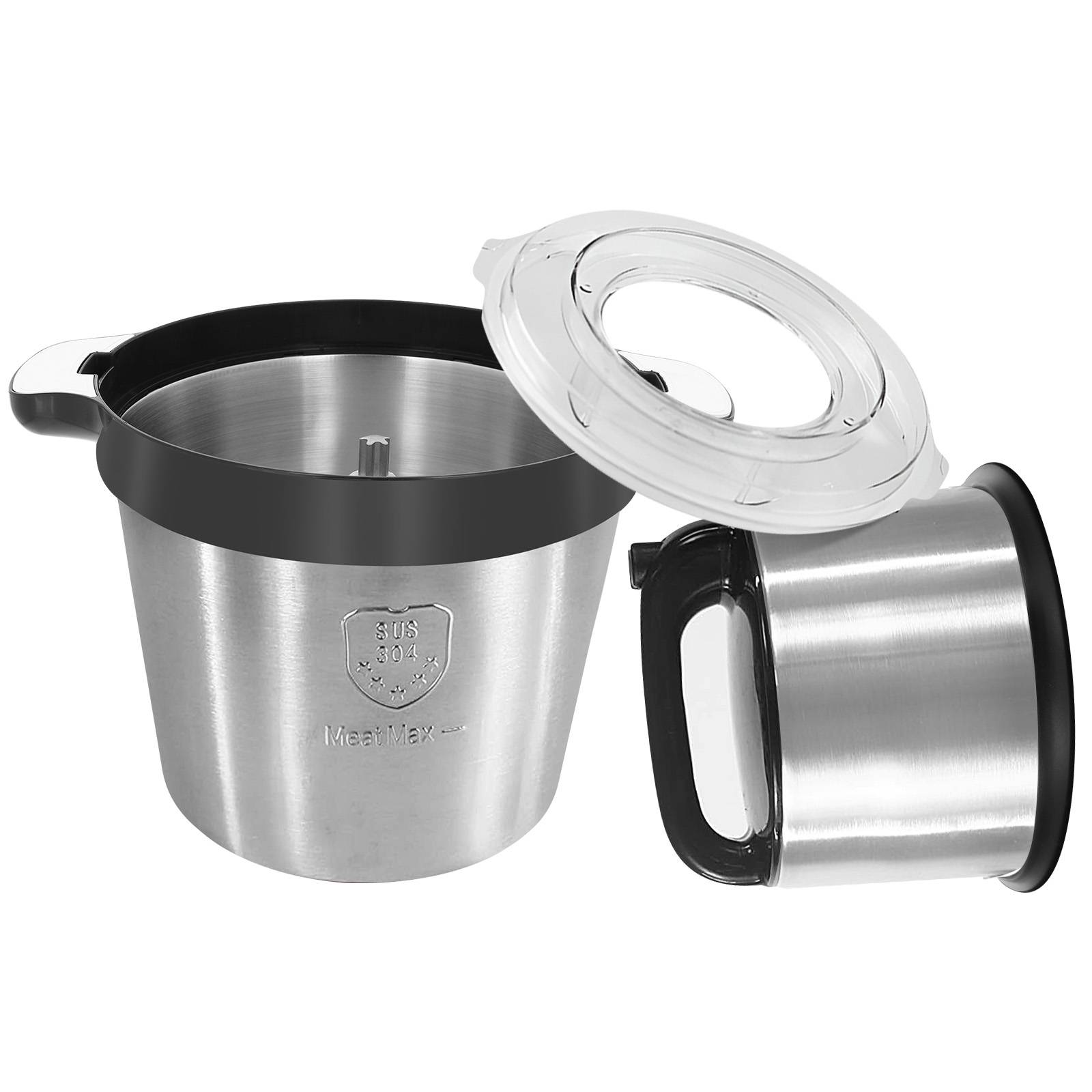 Hachoir Électrique Inox Bol 8L pour Viande Légumes 2 Vitesse-3