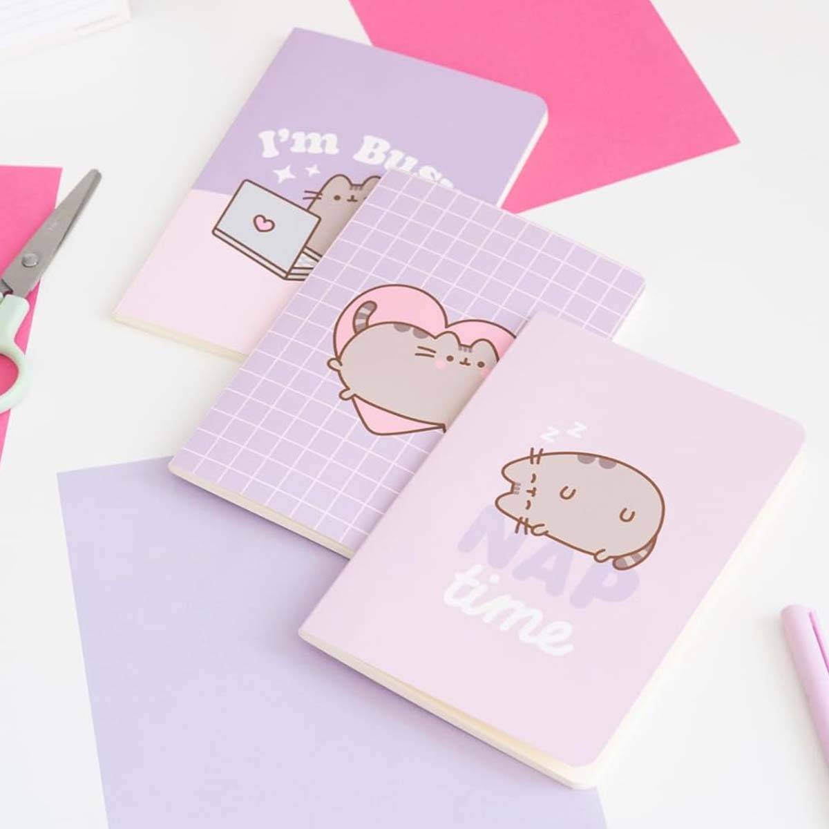 Lot de 3 Carnets de Notes A6 Couverture Souple 64 pages Collection Moments-3