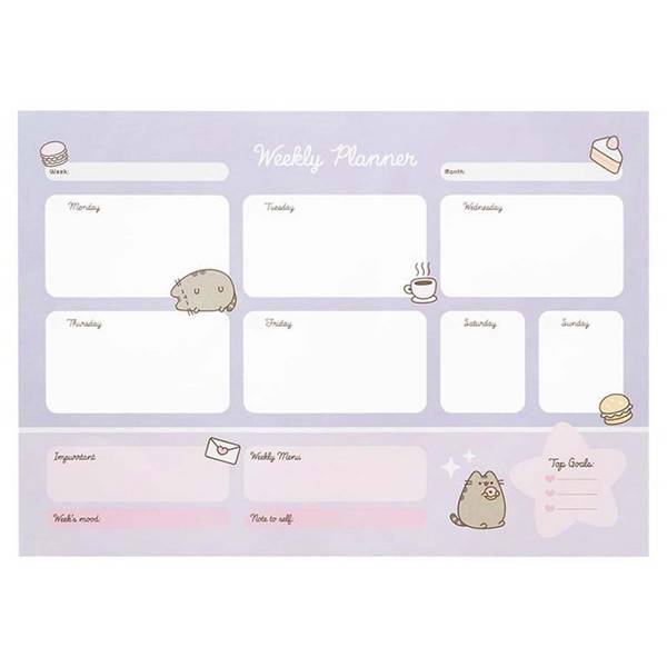 Agenda de Bureau Hebdomadaire A3 54 Feuilles Collection Moments