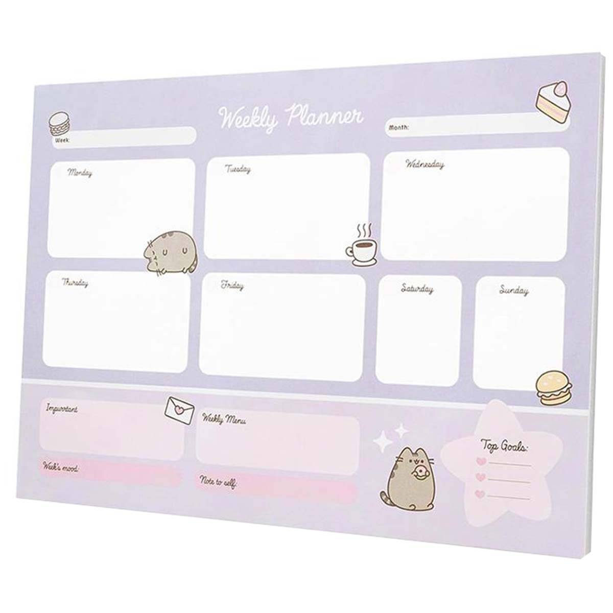 Agenda de Bureau Hebdomadaire A3 54 Feuilles Collection Moments-1