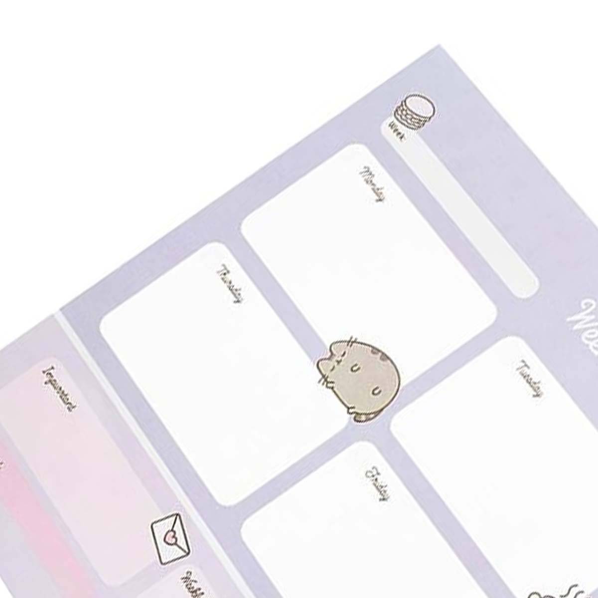Agenda de Bureau Hebdomadaire A3 54 Feuilles Collection Moments-2