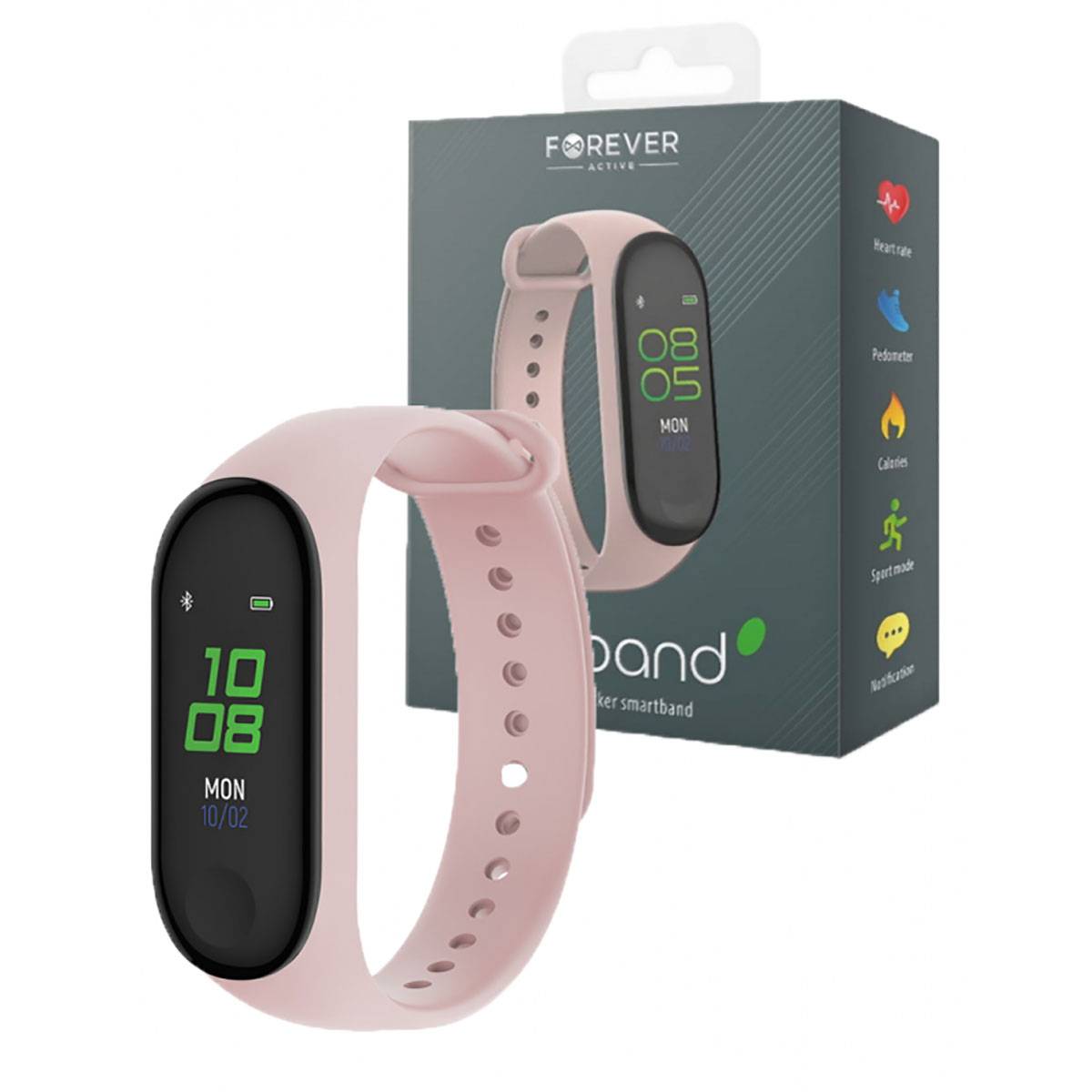 Bracelet Connecté Intelligent avec Tracker d'Activité et Fréquence Cardiaque-3