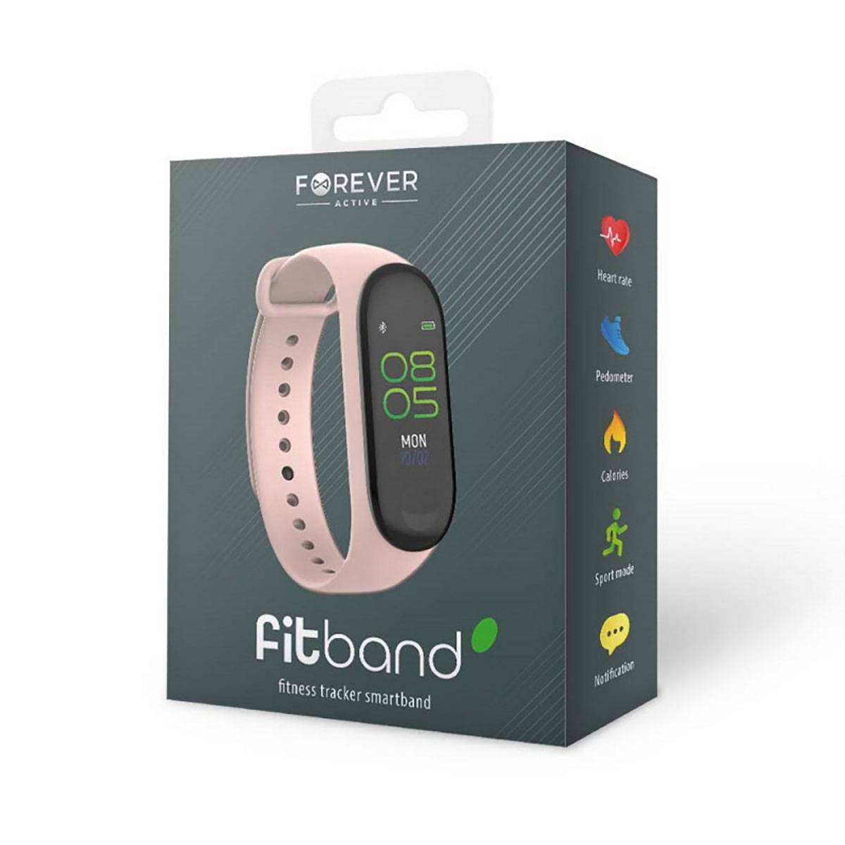 Bracelet Connecté Intelligent avec Tracker d'Activité et Fréquence Cardiaque-4