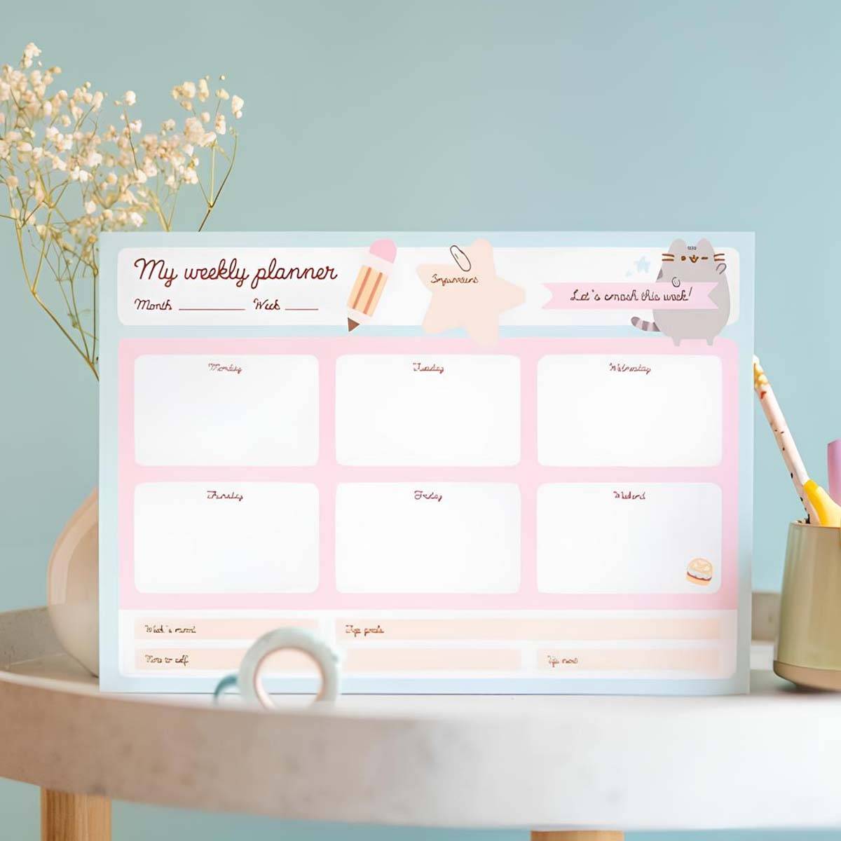 Agenda de Bureau Hebdomadaire A4 54 pages Collection Foodie-3