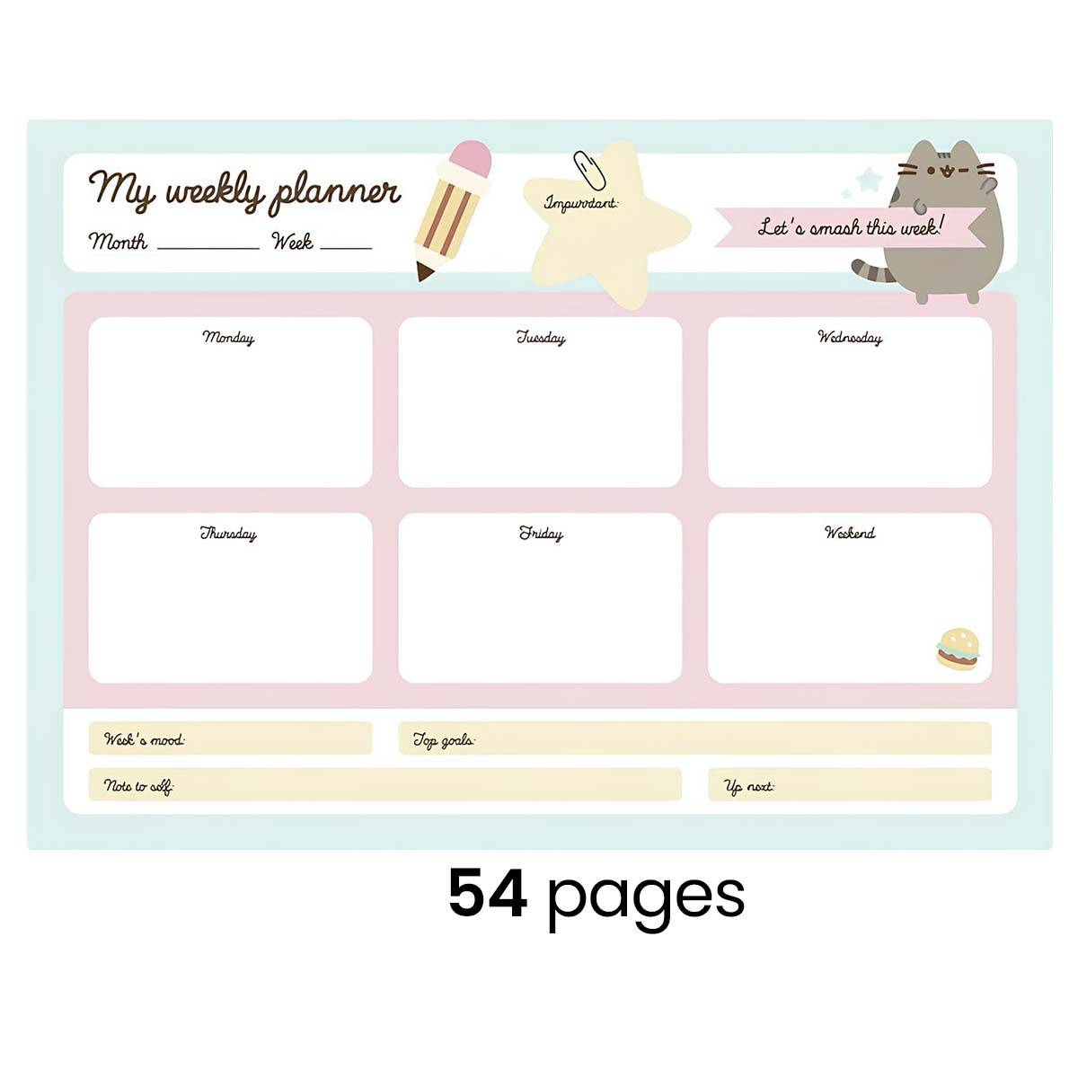 Agenda de Bureau Hebdomadaire A4 54 pages Collection Foodie-4