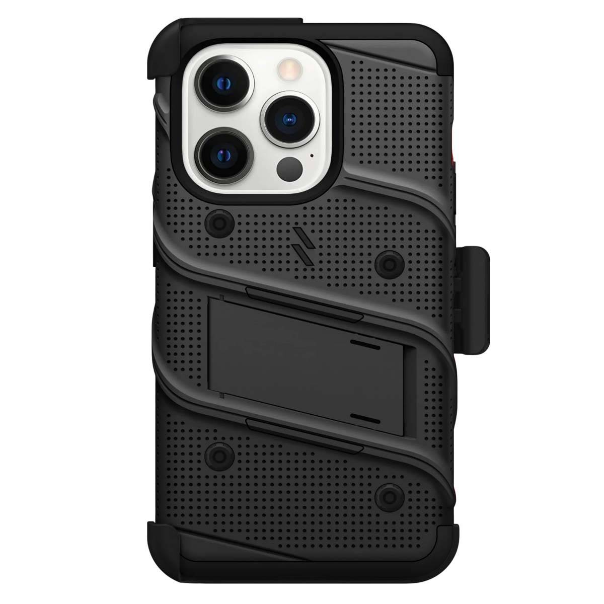 Coque Blindé Bolt iPhone 14 Pro Max avec Support Verre Trempé 9H Ultra Résistant-1