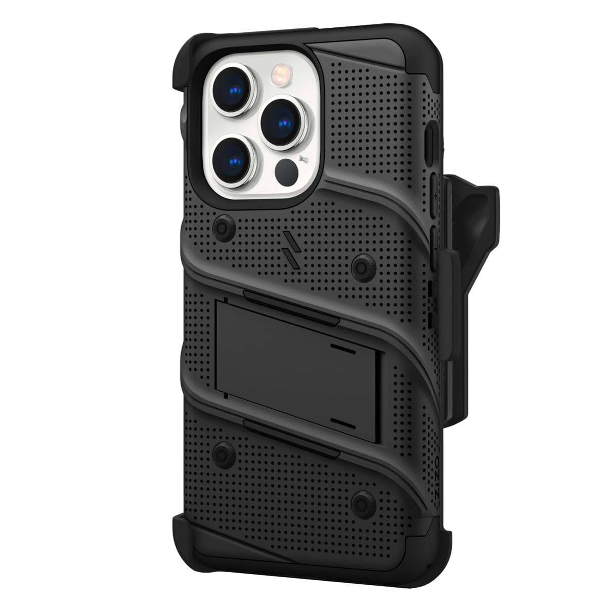 Coque Blindé Bolt iPhone 14 Pro Max avec Support Verre Trempé 9H Ultra Résistant-2