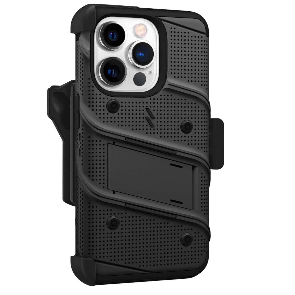 Coque Blindé Bolt iPhone 14 Pro Max avec Support Verre Trempé 9H Ultra Résistant-4