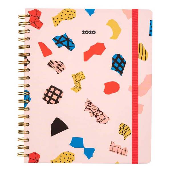 Bloc-notes 2020 à Spirale pour Planning Quotidiens Grand Format avec Sticker