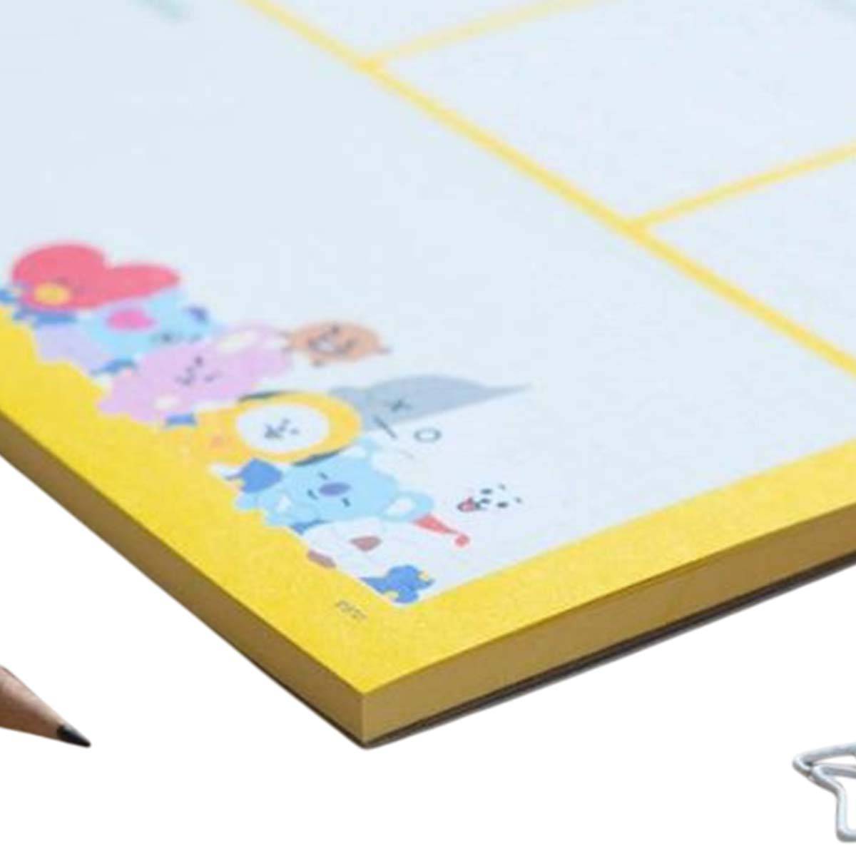 Agenda Hebdomadaire Papier A4 54 Pages Détachables Décoré-2