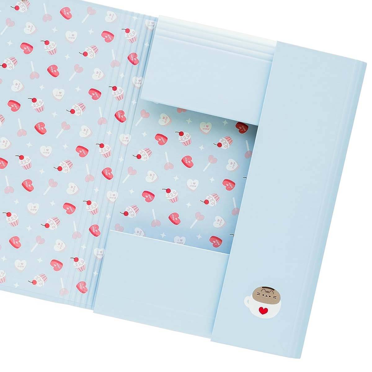 Chemise Cartonnée Format A4 Collection Purrfect Love avec Élastiques et Rabats-2